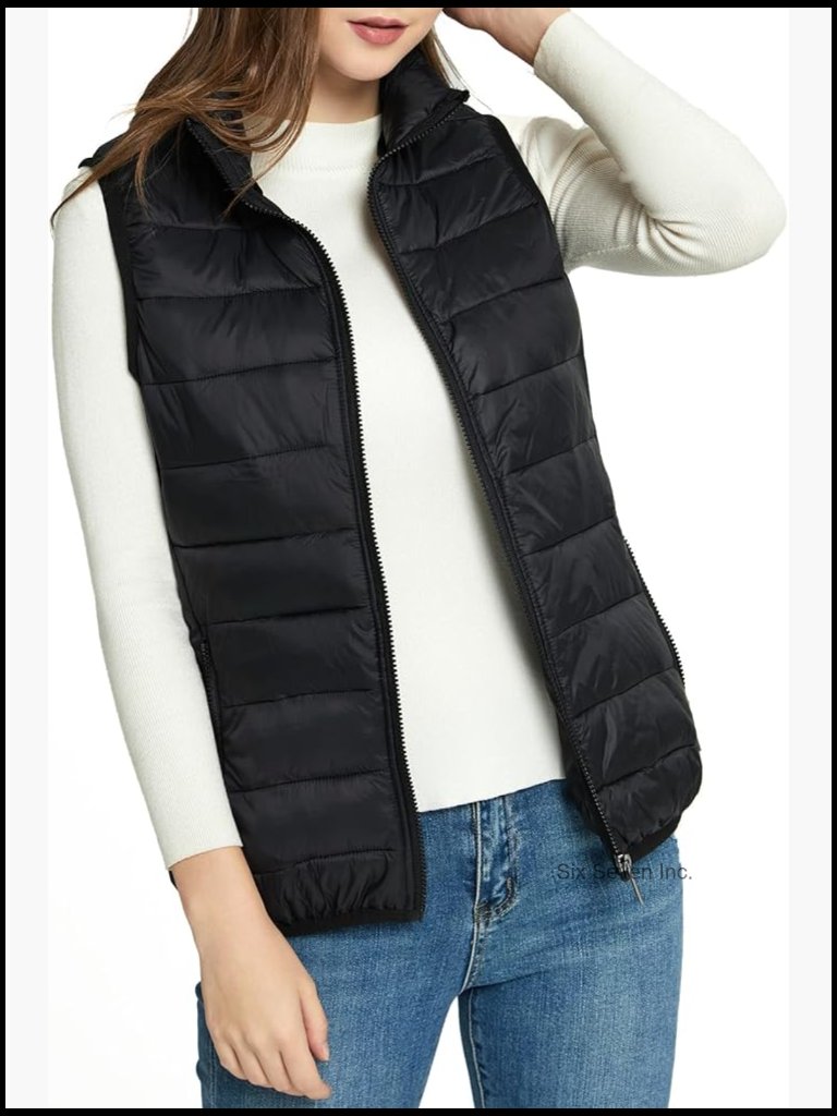 Puffer Vest Down Alternate Insulated Sleeveless Jacket Windproof Zip Pockets